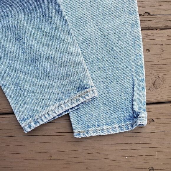 Vintage Lee High Rise Mom Tapered Leg Relaxed Fit Stone Acid Wash Denim Jeans 25 - Picture 6 of 8